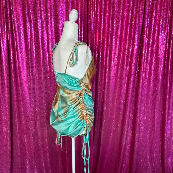 Sliky Turquoise Dress - Picture 3 of 5
